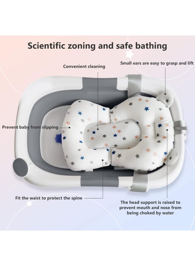 ممز بلانيت مخده استحمام للأطفال حديثي الولادة مريحة لحوض الاستحمام من ممز بلانيت، مسند حمام  للبيبي موفرة للمساحة لحديثي الولادة، للأطفال من عمر 0-12 شهر، هديه قيمه للاطفال -مقعد استحمام - أطفال حديثي الولادة - للأطفال ووساده استحمام اطفال - Image 5
